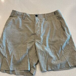 Hurley Men's Tan Flat Front Shorts